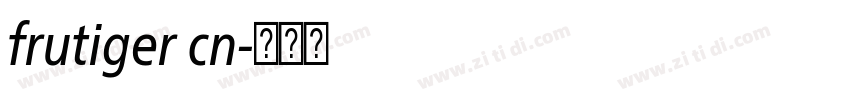 frutiger cn字体转换